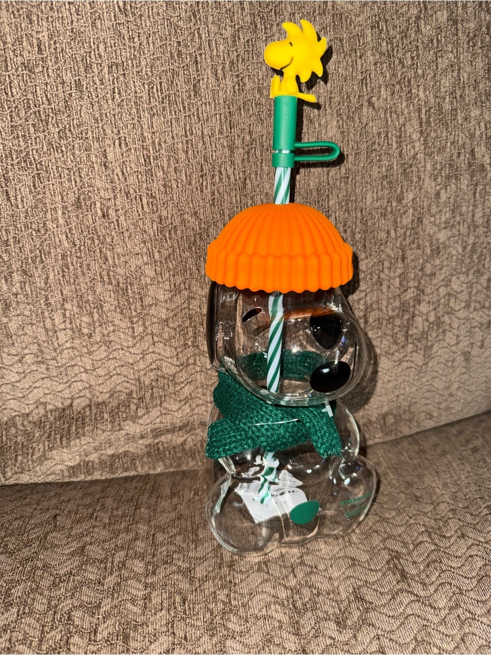 Starbucks limited edition snoopy glass cup